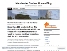 Tablet Screenshot of manchesterstudenthomes.wordpress.com