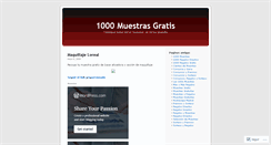 Desktop Screenshot of 1000muestrasgratis.wordpress.com
