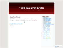 Tablet Screenshot of 1000muestrasgratis.wordpress.com