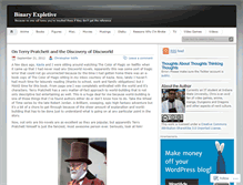 Tablet Screenshot of binaryexpletive.wordpress.com