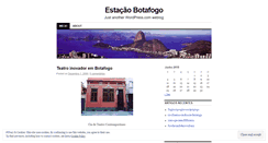 Desktop Screenshot of estacaobotafogo.wordpress.com