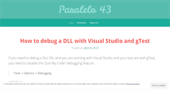 Desktop Screenshot of paralelo43.wordpress.com