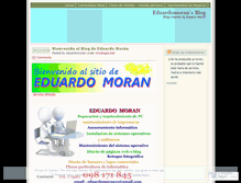 Tablet Screenshot of eduardomoran.wordpress.com
