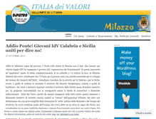 Tablet Screenshot of italiadeivalorimilazzo.wordpress.com