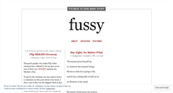 Desktop Screenshot of fussy.wordpress.com