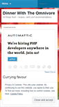 Mobile Screenshot of dinnerwiththeomnivore.wordpress.com