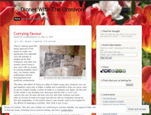 Tablet Screenshot of dinnerwiththeomnivore.wordpress.com