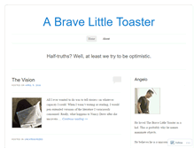 Tablet Screenshot of abravelittletoaster.wordpress.com