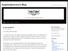 Tablet Screenshot of angelandprincess.wordpress.com