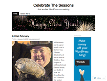 Tablet Screenshot of celebratetheseasons.wordpress.com