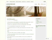 Tablet Screenshot of aimofthelife.wordpress.com