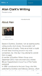 Mobile Screenshot of alanclarkwriting.wordpress.com