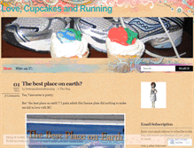 Tablet Screenshot of lovecupcakesandrunning.wordpress.com