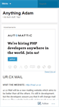Mobile Screenshot of anythingadam.wordpress.com