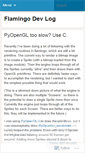 Mobile Screenshot of flamingoengine.wordpress.com