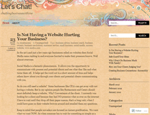 Tablet Screenshot of chattingbusinesswithme.wordpress.com