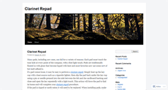 Desktop Screenshot of clarinetrepad.wordpress.com