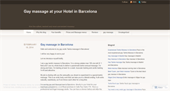 Desktop Screenshot of gaymassagehotelbarcelona.wordpress.com