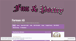 Desktop Screenshot of funypoetry.wordpress.com