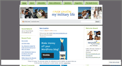 Desktop Screenshot of mymilitarylife.wordpress.com