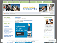 Tablet Screenshot of mymilitarylife.wordpress.com