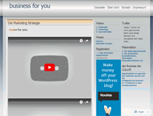 Tablet Screenshot of businessforyou.wordpress.com