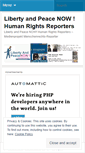 Mobile Screenshot of humanrightsreporters.wordpress.com