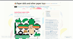 Desktop Screenshot of paperdollsandtoys.wordpress.com