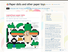 Tablet Screenshot of paperdollsandtoys.wordpress.com