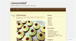 Desktop Screenshot of cakesandstuff.wordpress.com