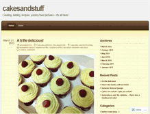 Tablet Screenshot of cakesandstuff.wordpress.com