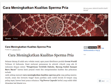 Tablet Screenshot of carameningkatkankualitasspermapria.wordpress.com