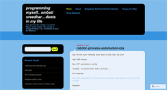 Desktop Screenshot of ambatisreedharspaces.wordpress.com