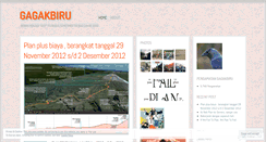 Desktop Screenshot of gagakbiru.wordpress.com