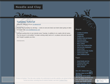 Tablet Screenshot of needleandclay.wordpress.com