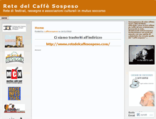 Tablet Screenshot of caffesospeso.wordpress.com