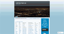 Desktop Screenshot of comp2008.wordpress.com