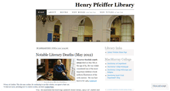 Desktop Screenshot of macmurraylibrary.wordpress.com