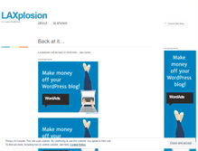 Tablet Screenshot of laxplosion.wordpress.com