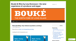 Desktop Screenshot of boukewines.wordpress.com