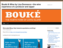 Tablet Screenshot of boukewines.wordpress.com