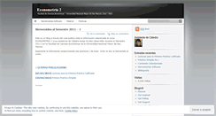 Desktop Screenshot of econometriados.wordpress.com