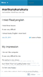 Mobile Screenshot of marikurukurukuru.wordpress.com