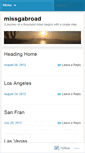 Mobile Screenshot of missgabroad.wordpress.com