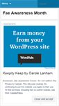 Mobile Screenshot of faeawarenessmonth.wordpress.com
