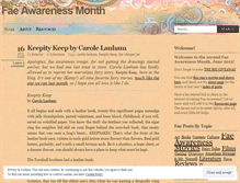 Tablet Screenshot of faeawarenessmonth.wordpress.com