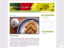 Tablet Screenshot of allthatisbright.wordpress.com