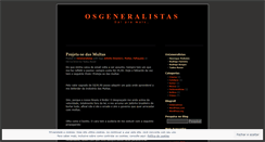 Desktop Screenshot of osgeneralistas.wordpress.com