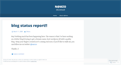 Desktop Screenshot of namzo.wordpress.com