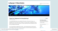 Desktop Screenshot of lollypopsnrazorblades.wordpress.com